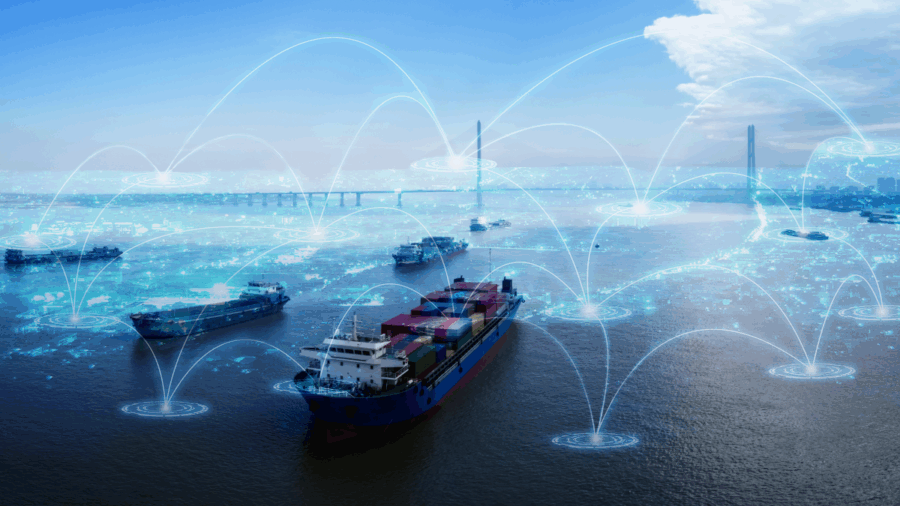 How does a shipping service support high-volume transport needs?